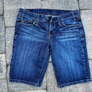 Blue Denim Shorts Bermuda Size 4 Jhorts